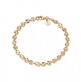 Treasures Sunburst Chain 18ct Gold Plated Bracelet TBR04_GP