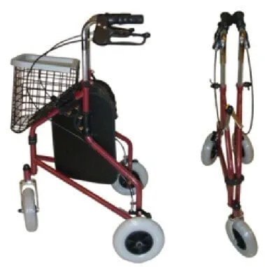 Tri Wheel Wheeled Walker Rollator, Three Wheels Walker