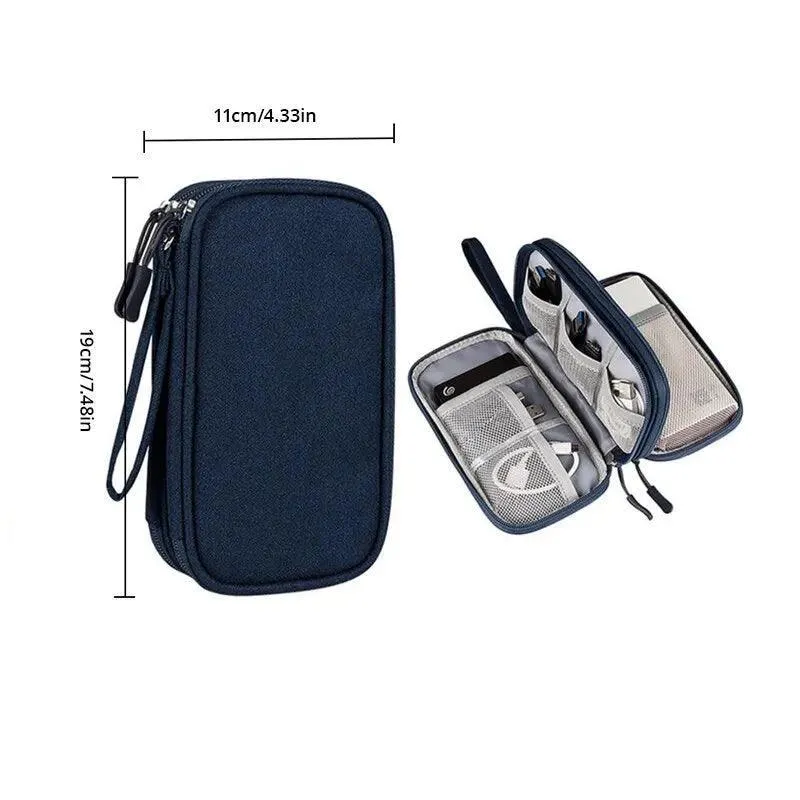 Ultimate USB Cable Travel Organizer: Chic Digital Accessory Bag