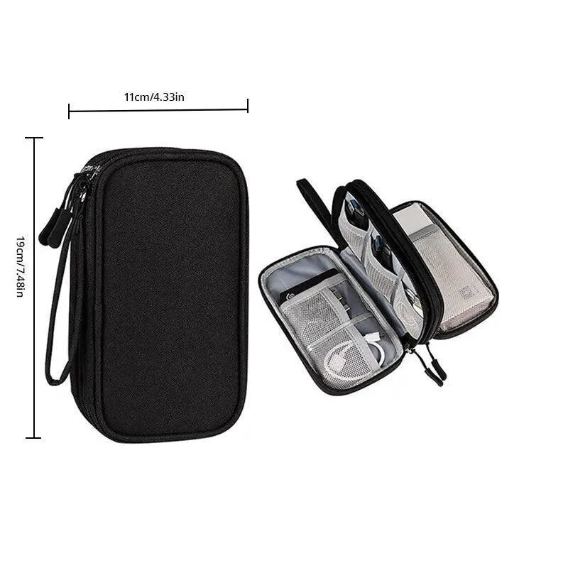 Ultimate USB Cable Travel Organizer: Chic Digital Accessory Bag