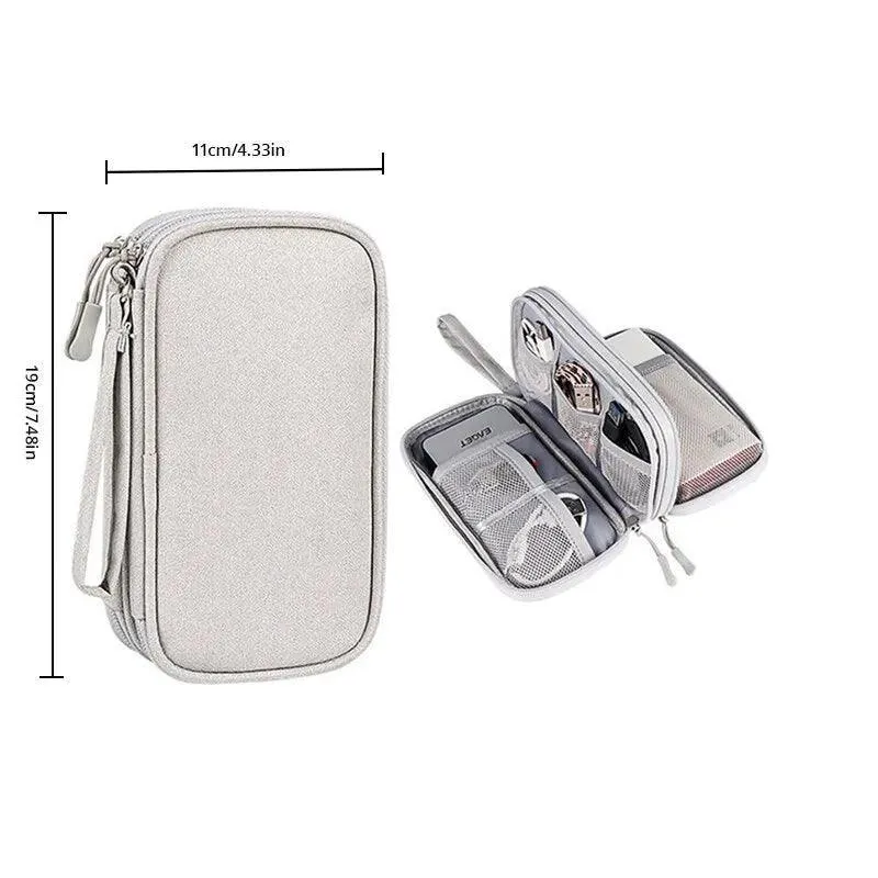 Ultimate USB Cable Travel Organizer: Chic Digital Accessory Bag