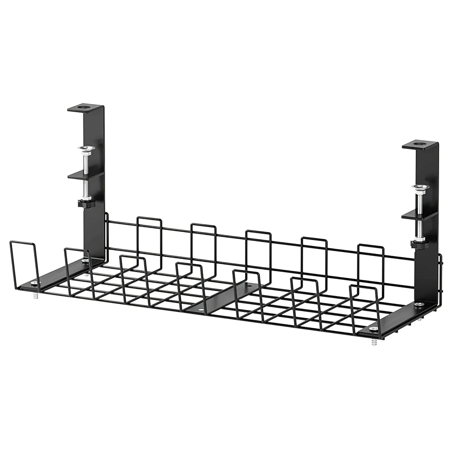 Under Desk Cable Management Tray 15.2in No Drill Desk Cable Cord Organizer