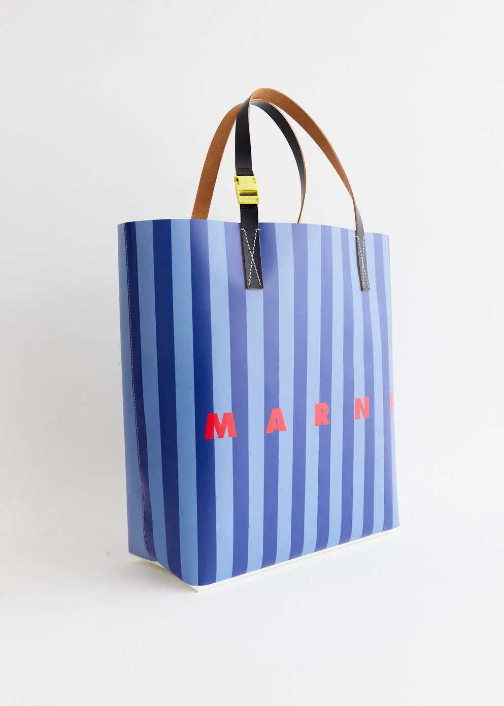 Vertical Stripe Shopping Tote Bag