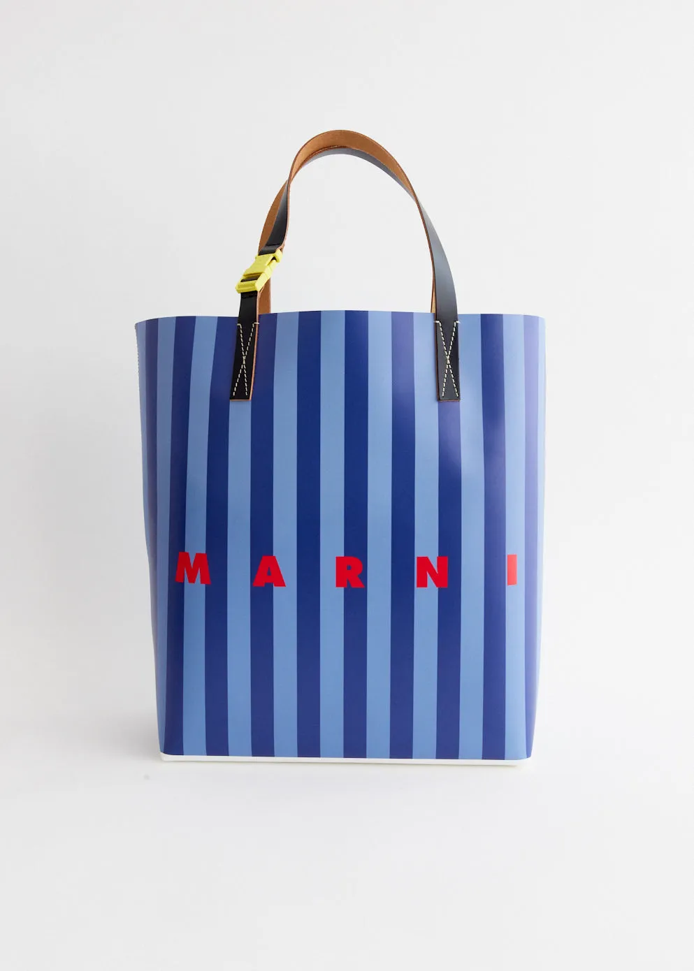 Vertical Stripe Shopping Tote Bag