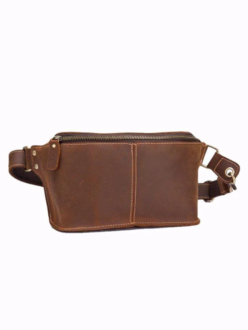 Vintage Chest Leather Bag For Men