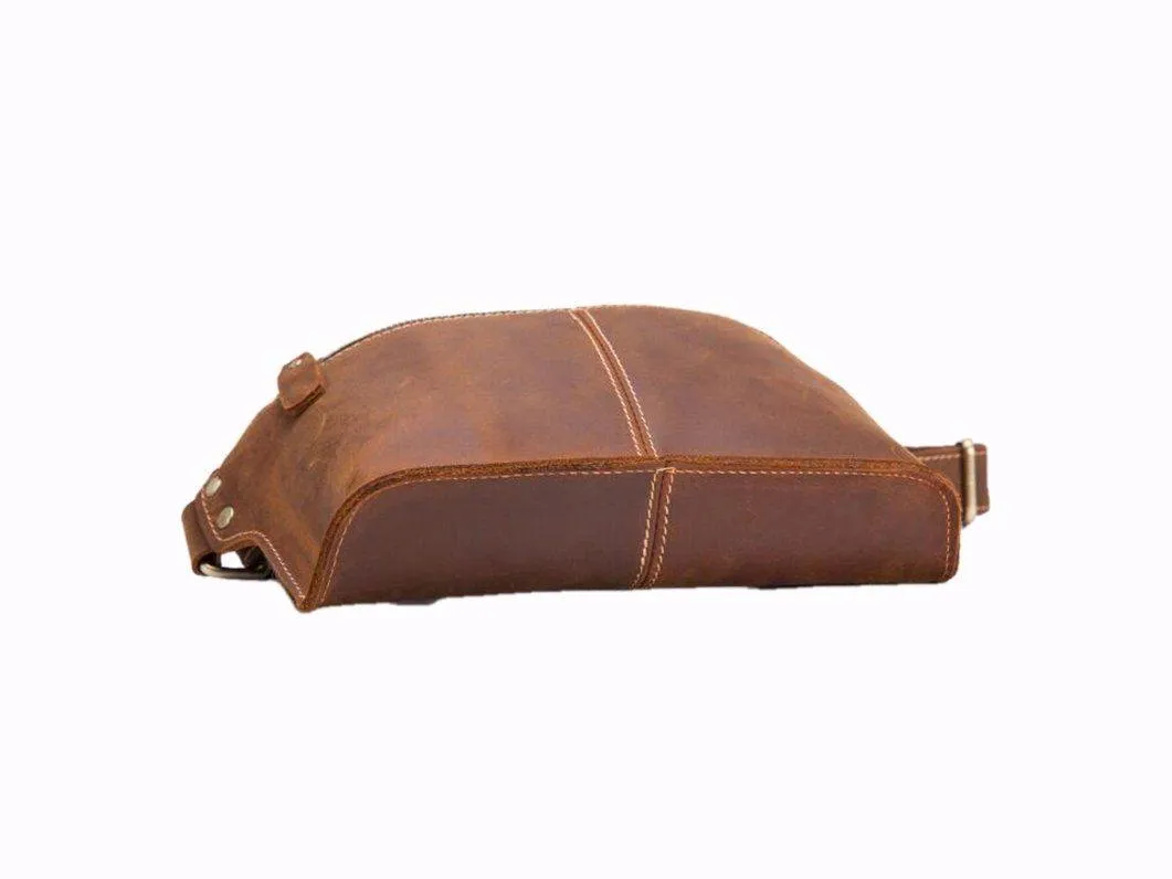 Vintage Chest Leather Bag For Men