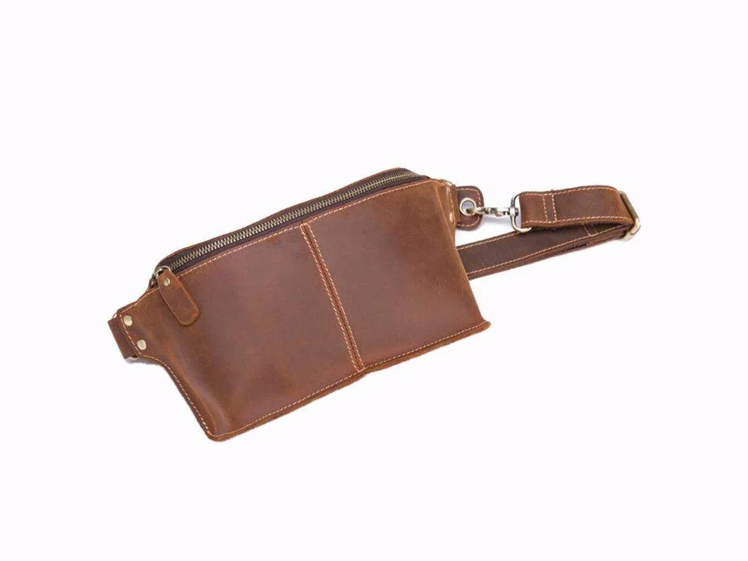 Vintage Chest Leather Bag For Men