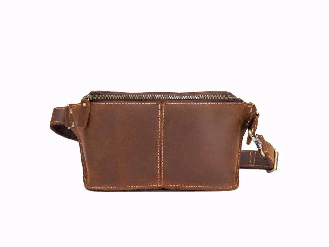 Vintage Chest Leather Bag For Men