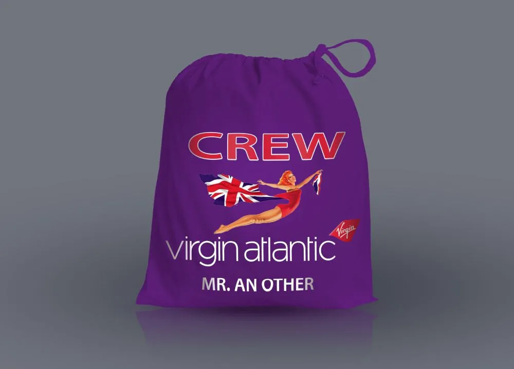 Virgin Atlantic Crew-Personalised Shoe Bag