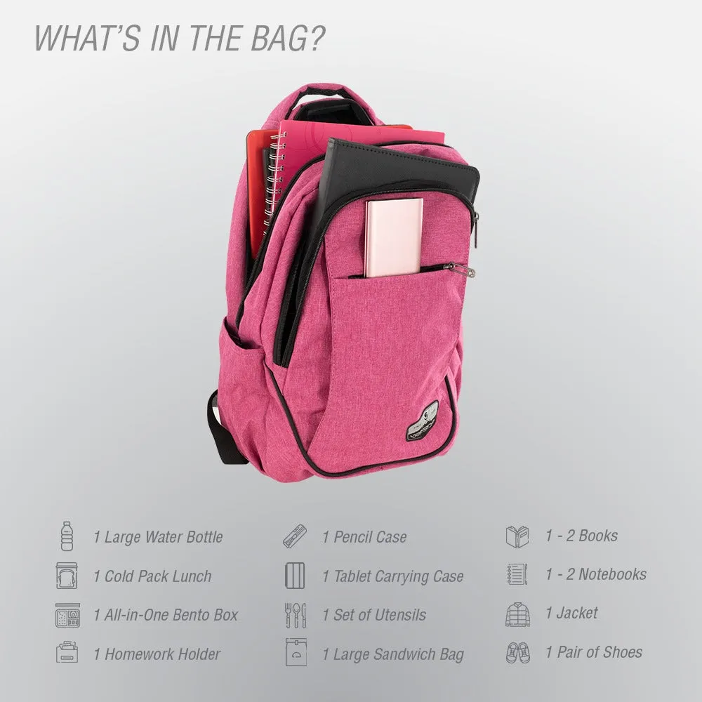 Volkano Victory Backpack Pink Melange