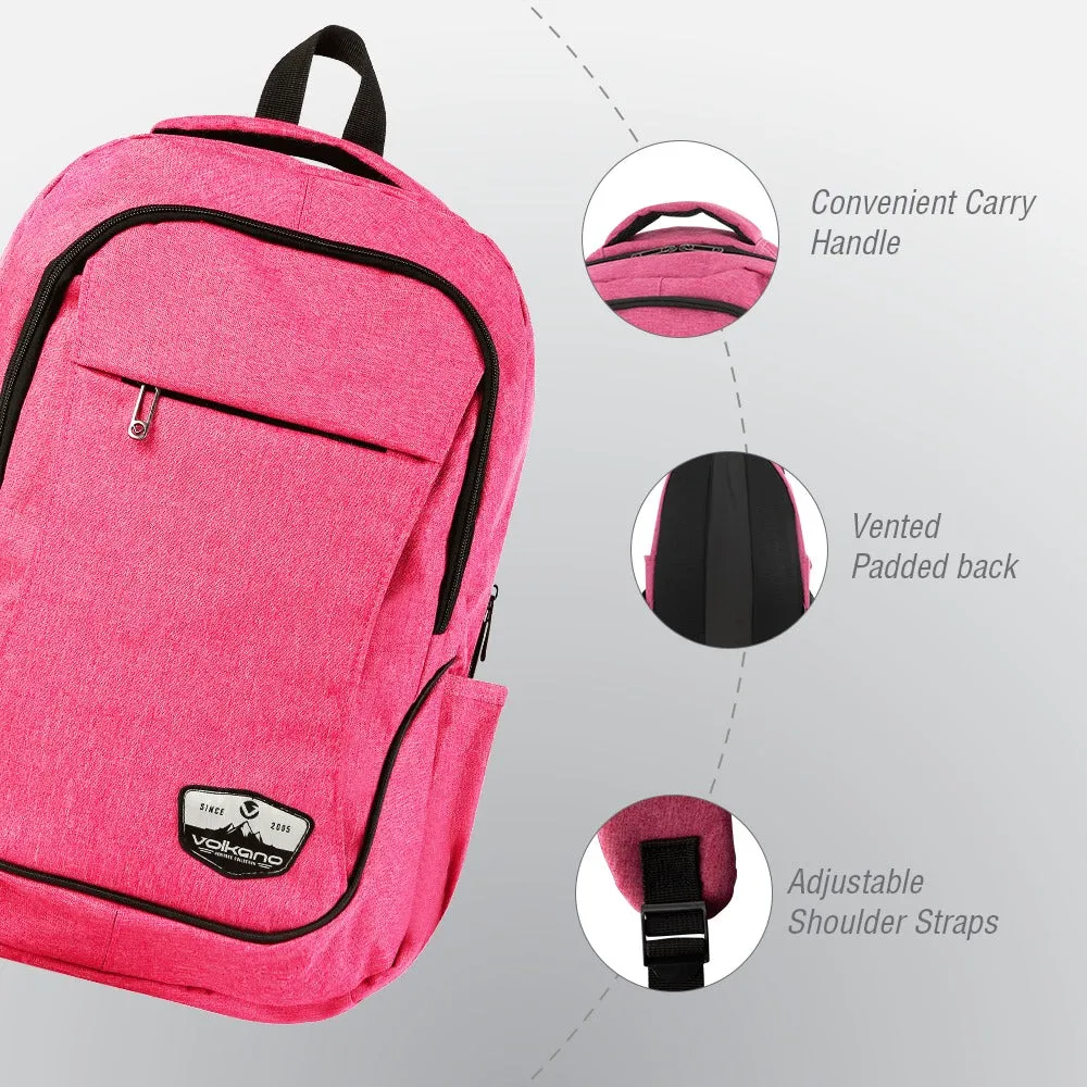 Volkano Victory Backpack Pink Melange