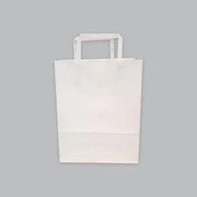 Whte Paper Shopping Bag Medium 4Pcs