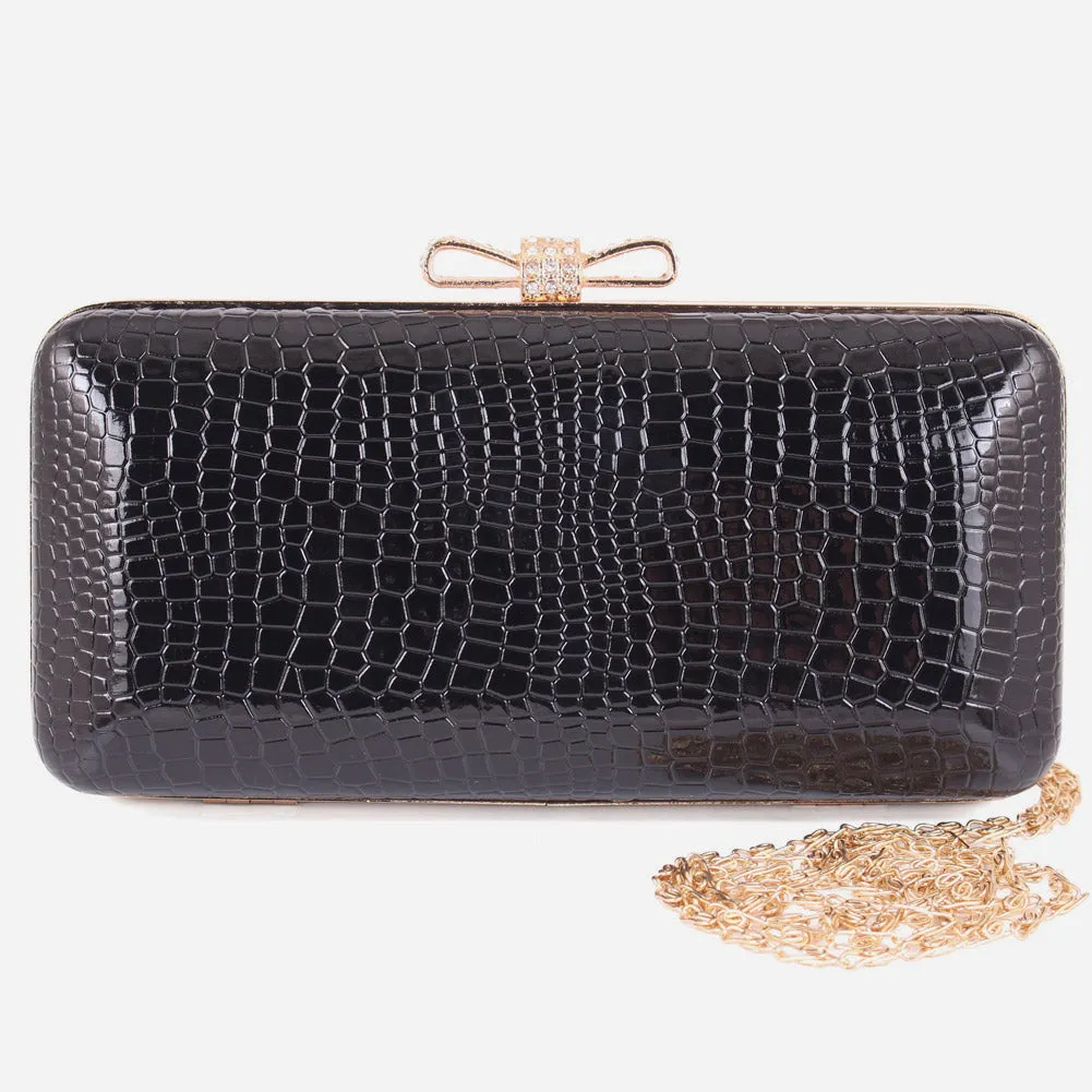 Women "Cruz" Dazzling Gold Clutch Bag