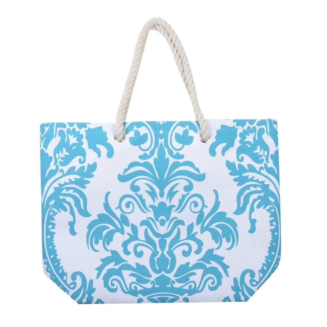 Womens Floral Canvas Beach Shoulder Bag Shopping Tote (Slight Seconds)