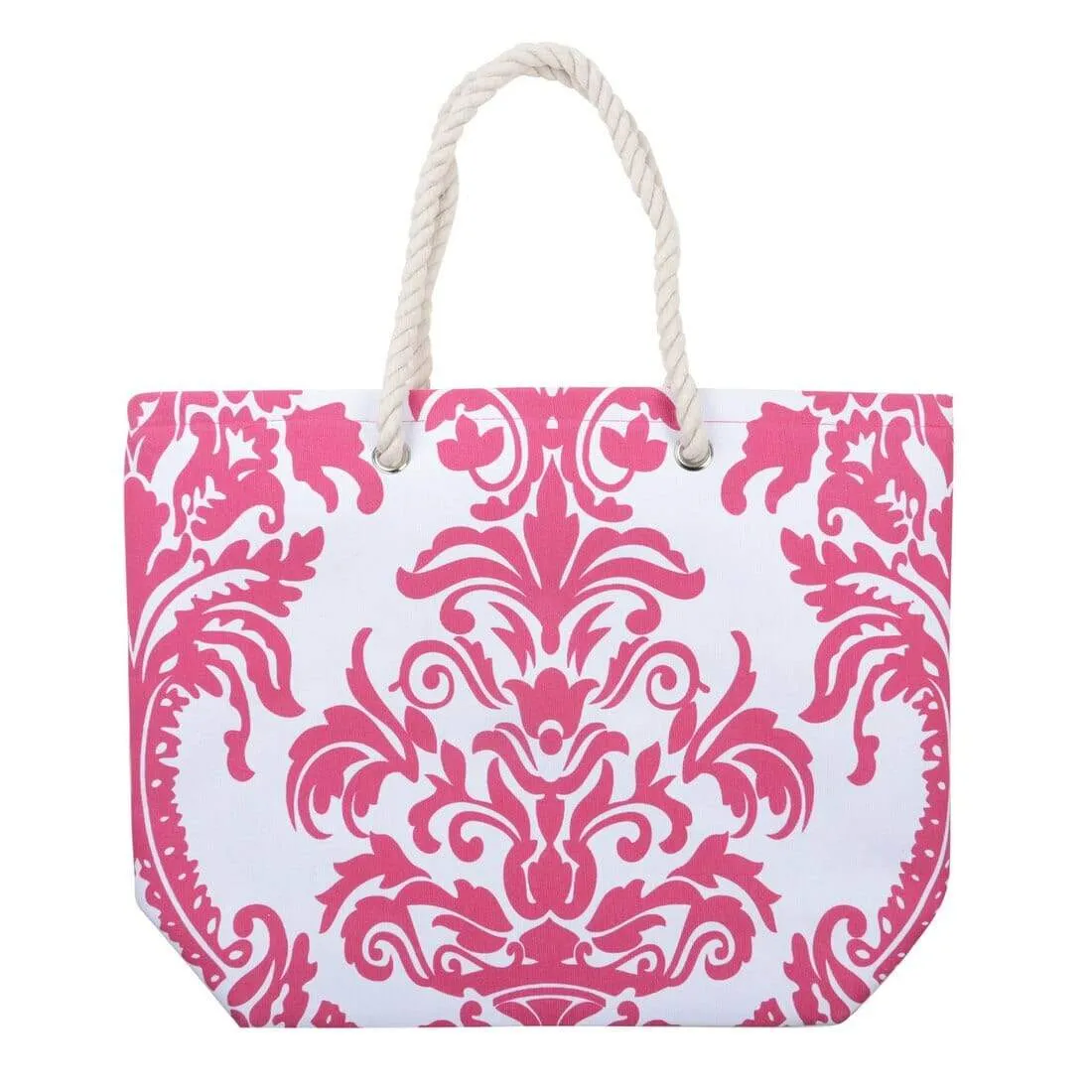 Womens Floral Canvas Beach Shoulder Bag Shopping Tote (Slight Seconds)