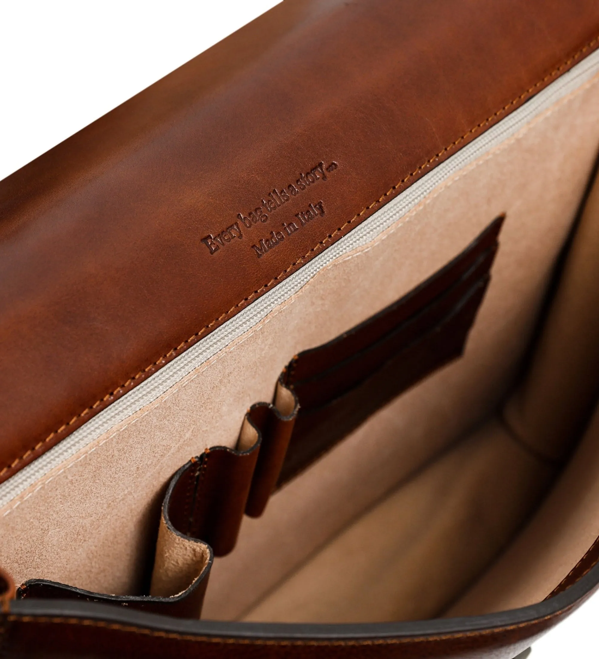 Womens Leather Briefcase - The Sound of the Mountain