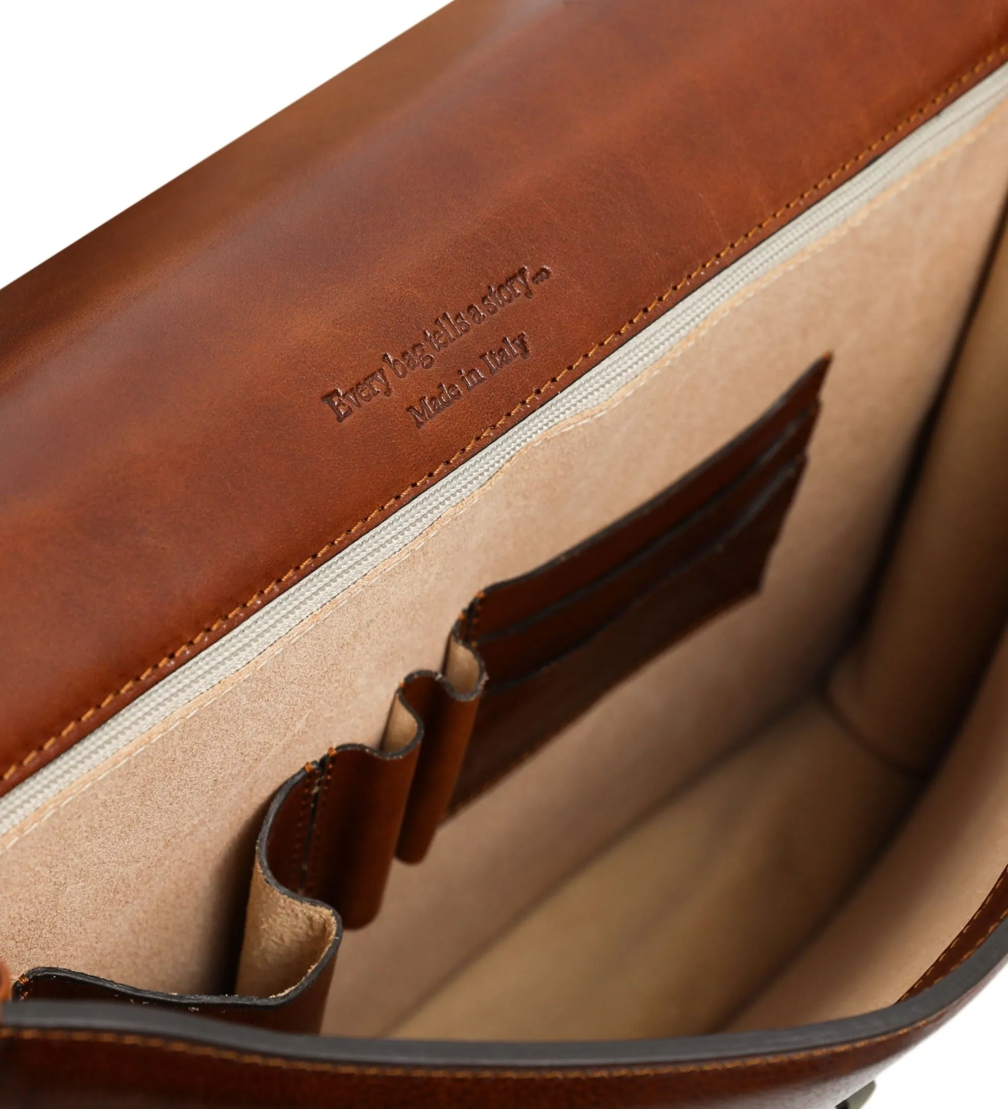 Womens Leather Briefcase - The Sound of the Mountain