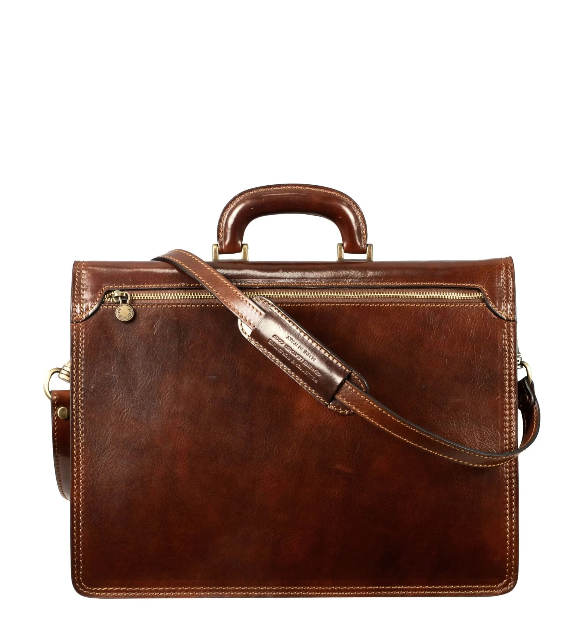 Womens Leather Briefcase - The Sound of the Mountain