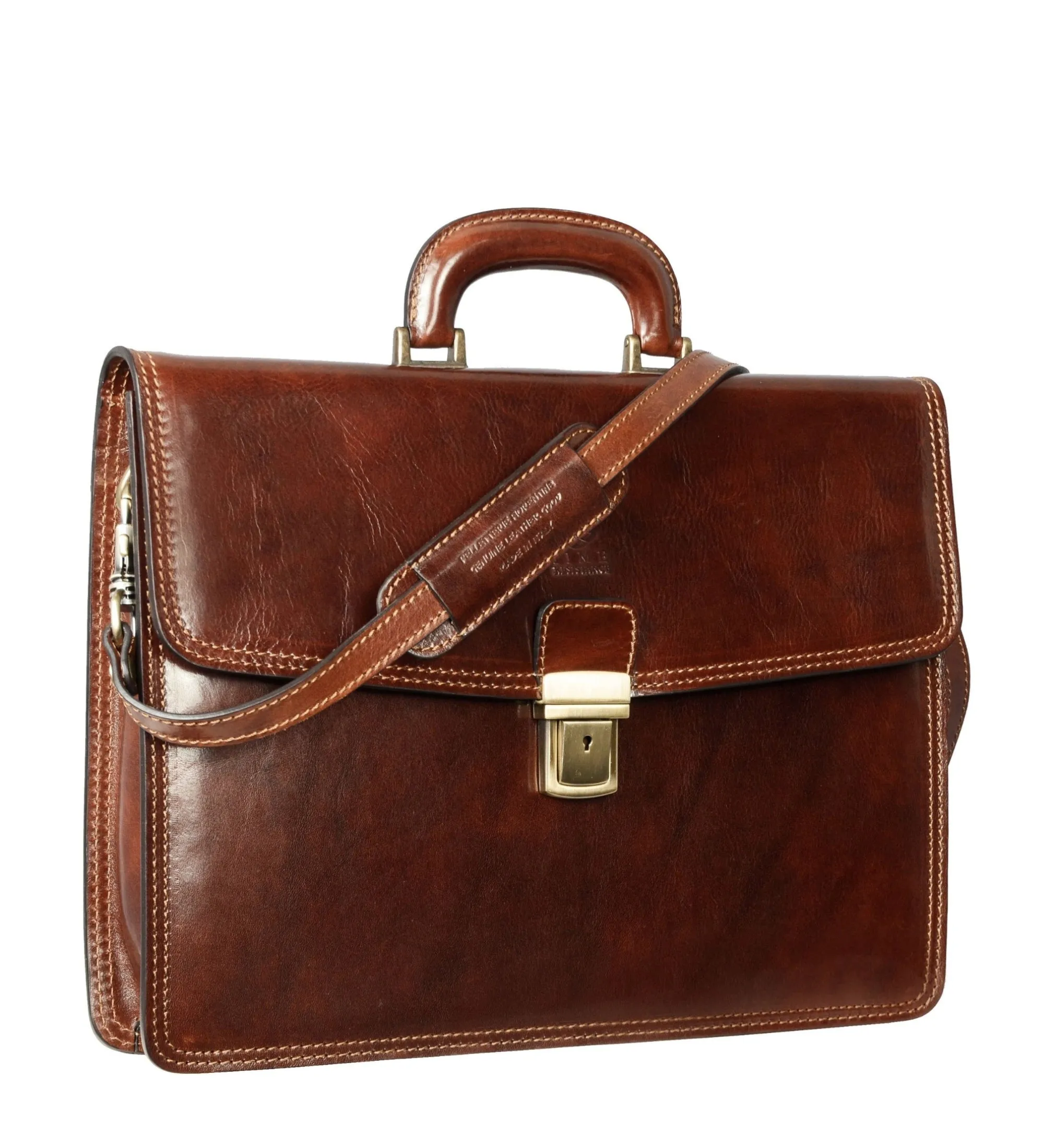 Womens Leather Briefcase - The Sound of the Mountain