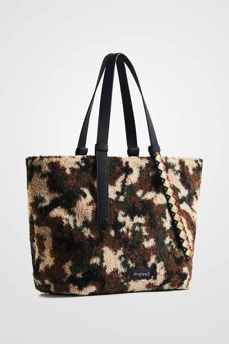 Wool Shopping Bag in Army | FINAL SALE