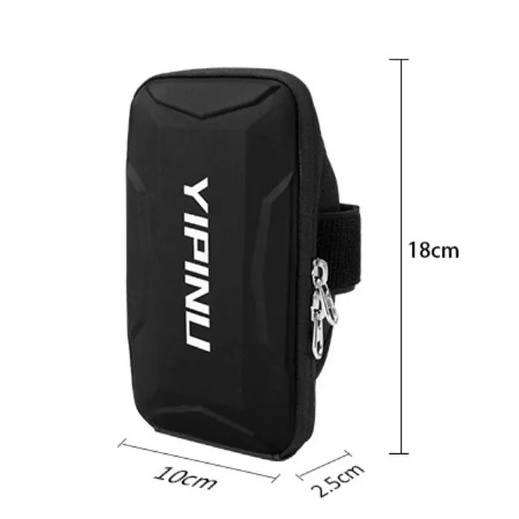 YIPINU Outdoor Multifunctional Arm Cycling Running Fitness Sports Phone Bag(Black)